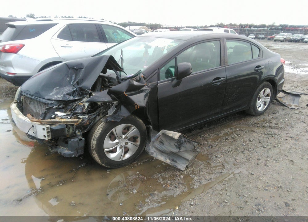 2013 HONDA CIVIC LX VIN: 19XFB2F58DE015782