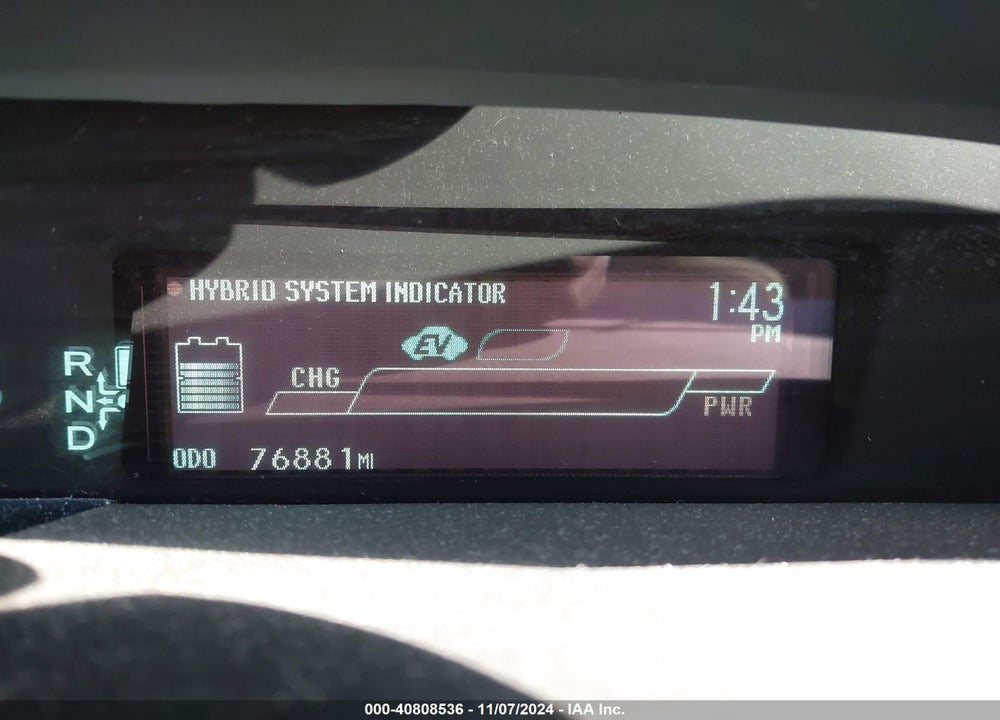 2013 TOYOTA PRIUS TWO VIN: JTDKN3DU5D5599981