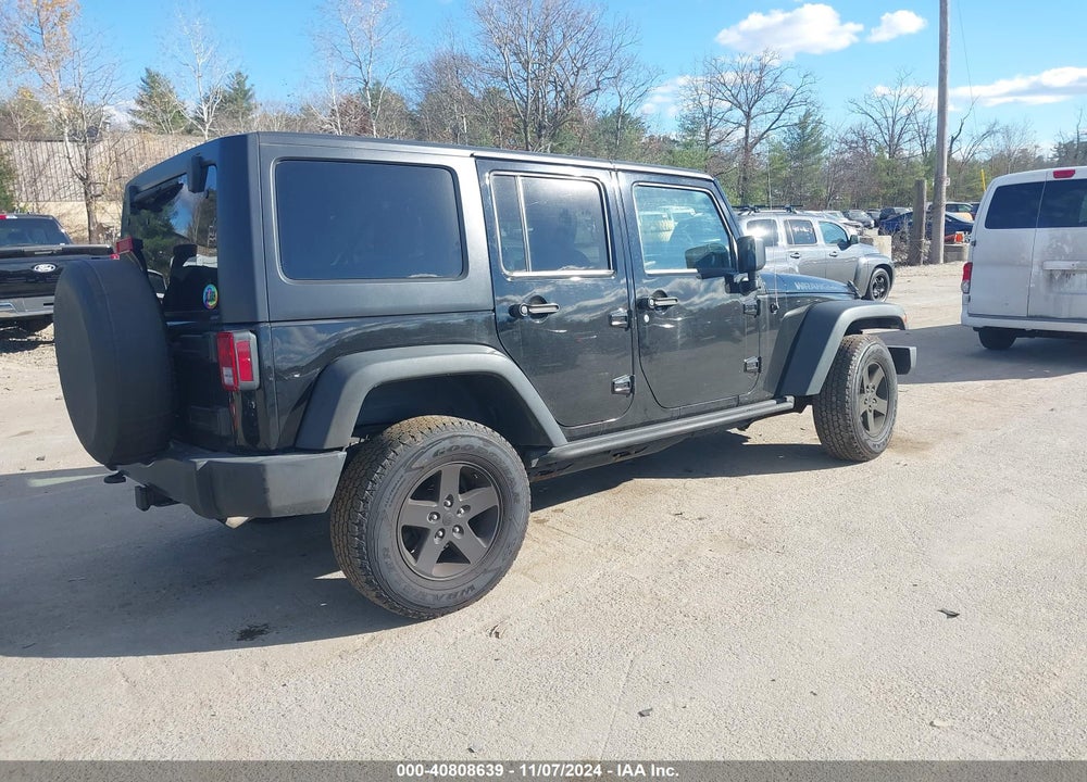 2016 JEEP WRANGLER UNLIMITED BLACK BEAR VIN: 1C4BJWDG7GL105868