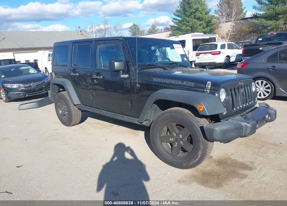 2016 JEEP WRANGLER UNLIMITED BLACK BEAR VIN: 1C4BJWDG7GL105868