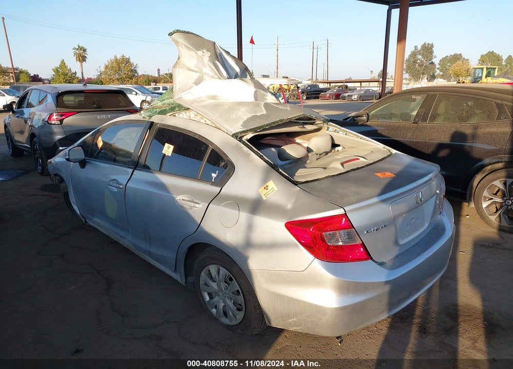 2012 HONDA CIVIC LX VIN: 2HGFB2F53CH565511