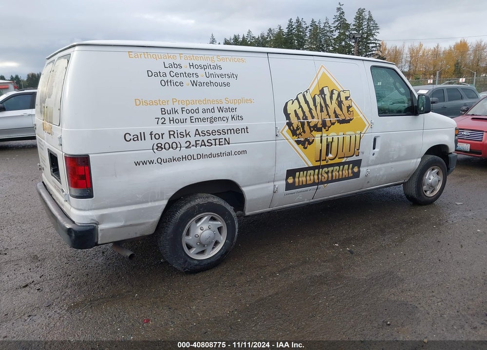 2008 FORD E-150 COMMERCIAL/RECREATIONAL VIN: 1FTNE14W98DA07917