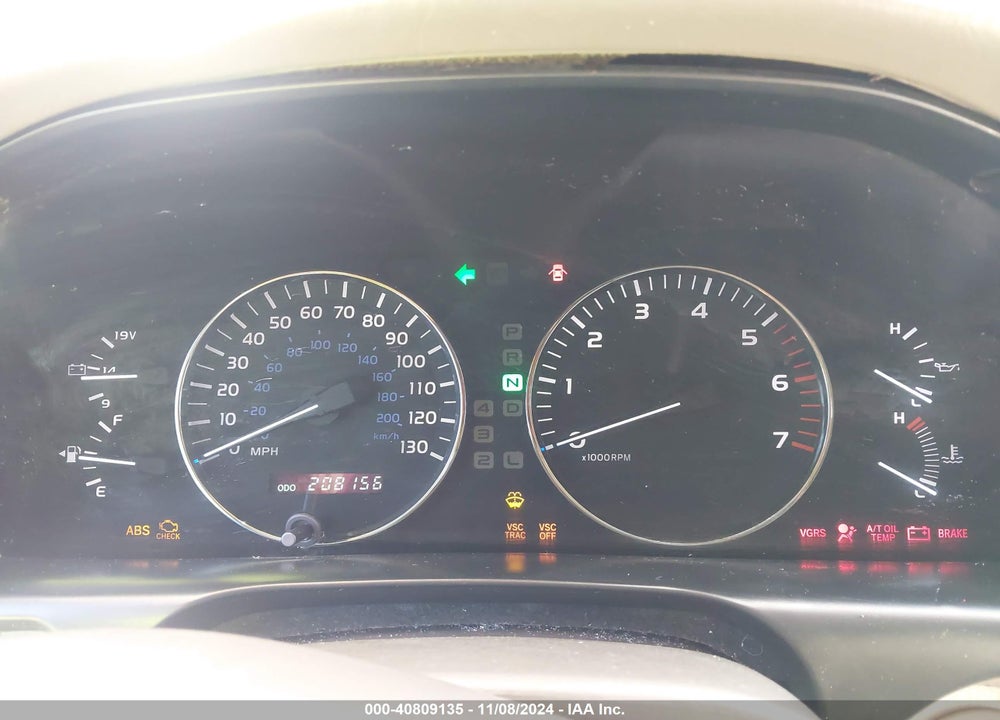 2003 LEXUS LX 470 VIN: JTJHT00W533535436