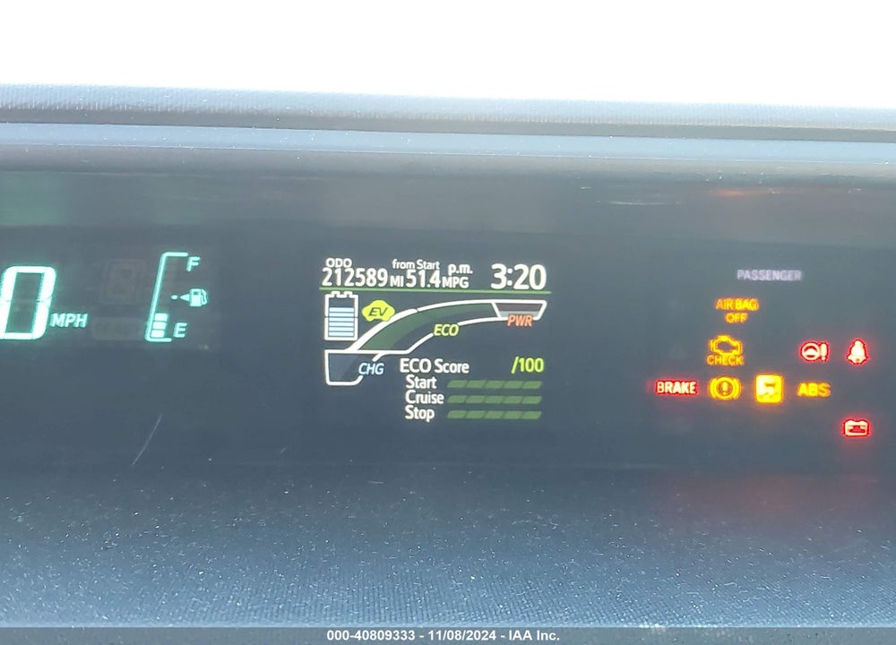 2012 TOYOTA PRIUS C ONE VIN: JTDKDTB3XC1502129