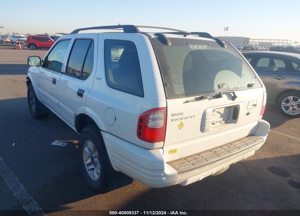 2002 ISUZU RODEO LS 3.2L V6/LSE 3.2L V6/S 3.2L V6 VIN: 4S2CK58W724313155