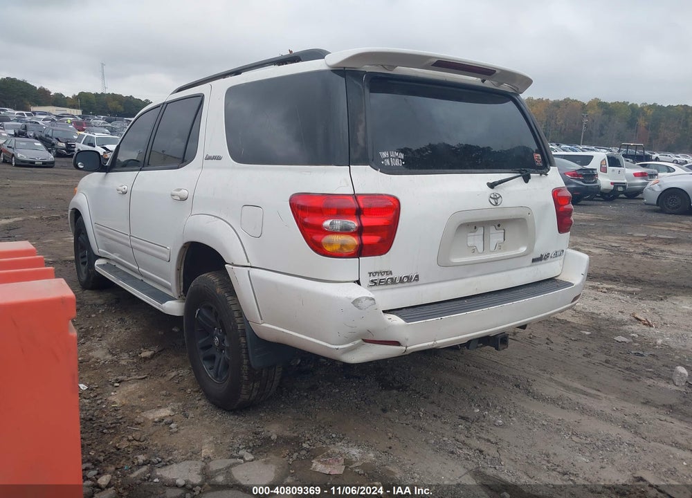 2003 TOYOTA SEQUOIA LIMITED V8 VIN: 5TDBT48A33S171394