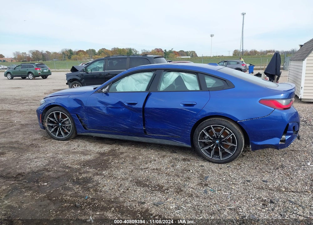2022 BMW 430I GRAN COUPE VIN: WBA63AV0XNFM58954