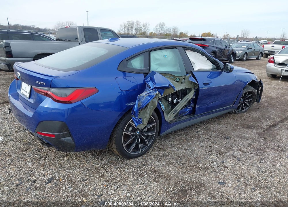 2022 BMW 430I GRAN COUPE VIN: WBA63AV0XNFM58954