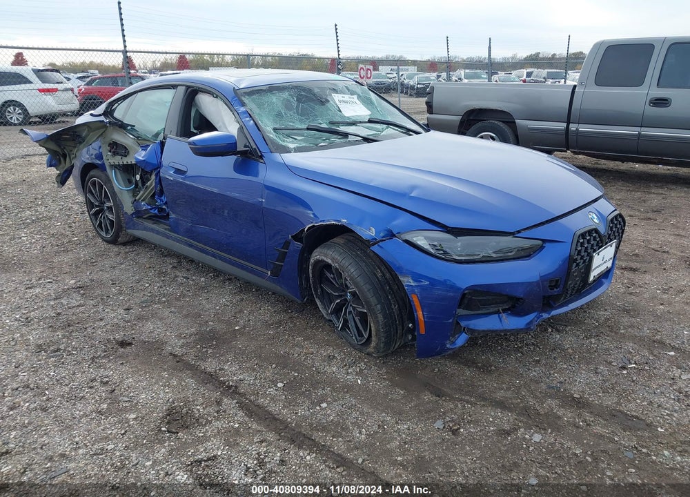 2022 BMW 430I GRAN COUPE VIN: WBA63AV0XNFM58954