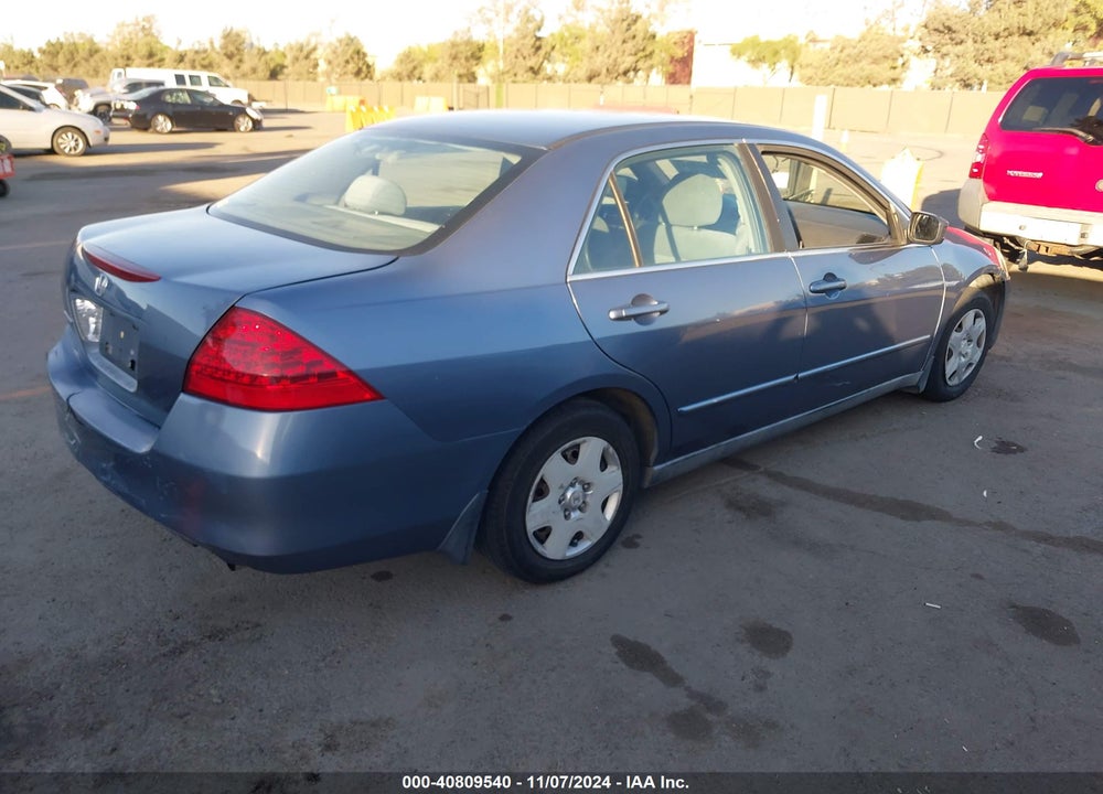 2007 HONDA ACCORD 2.4 LX VIN: 1HGCM56497A113394