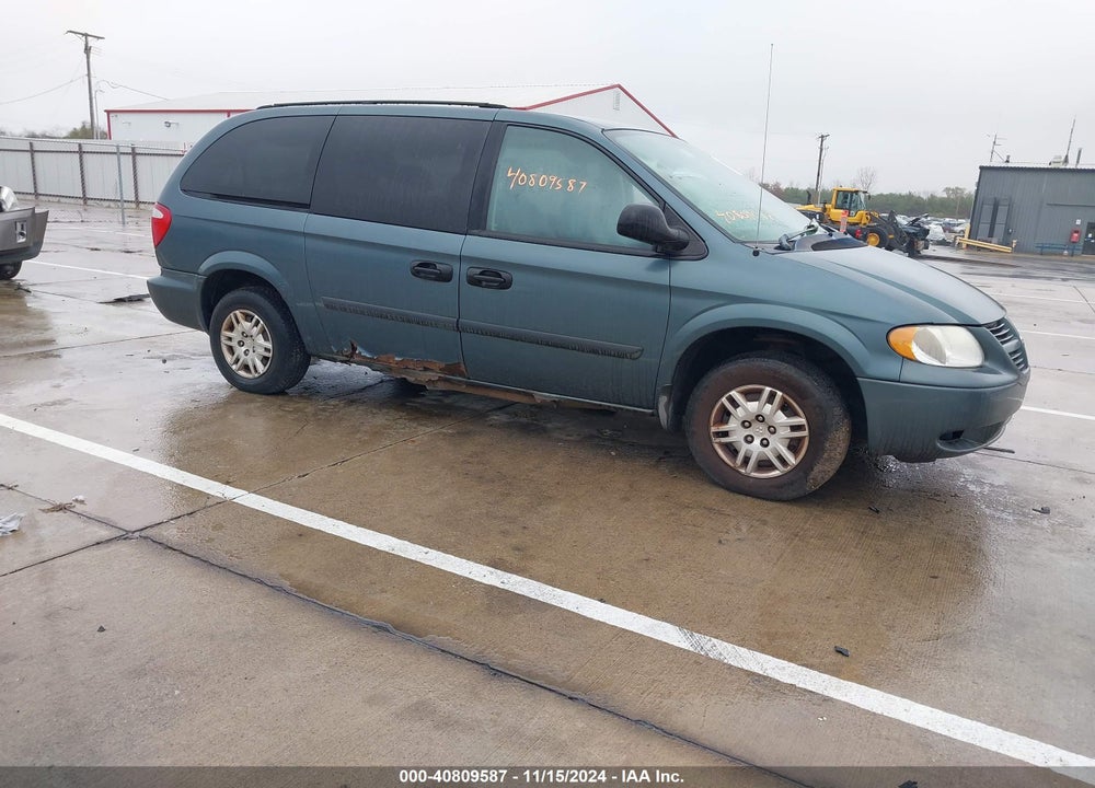 2006 DODGE GRAND CARAVAN SE VIN: 1D4GP24R56B579274