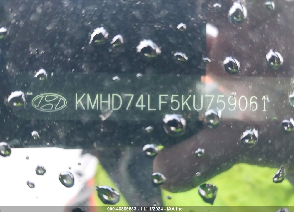 2019 HYUNDAI ELANTRA SE VIN: KMHD74LF5KU759061
