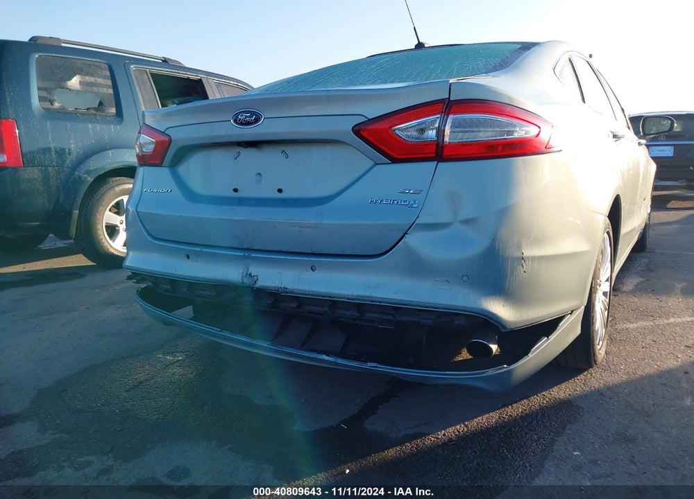 2013 FORD FUSION HYBRID SE VIN: 3FA6P0LU8DR247931