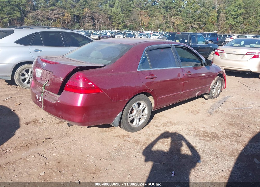 2006 HONDA ACCORD 2.4 SE VIN: 1HGCM56306A052510