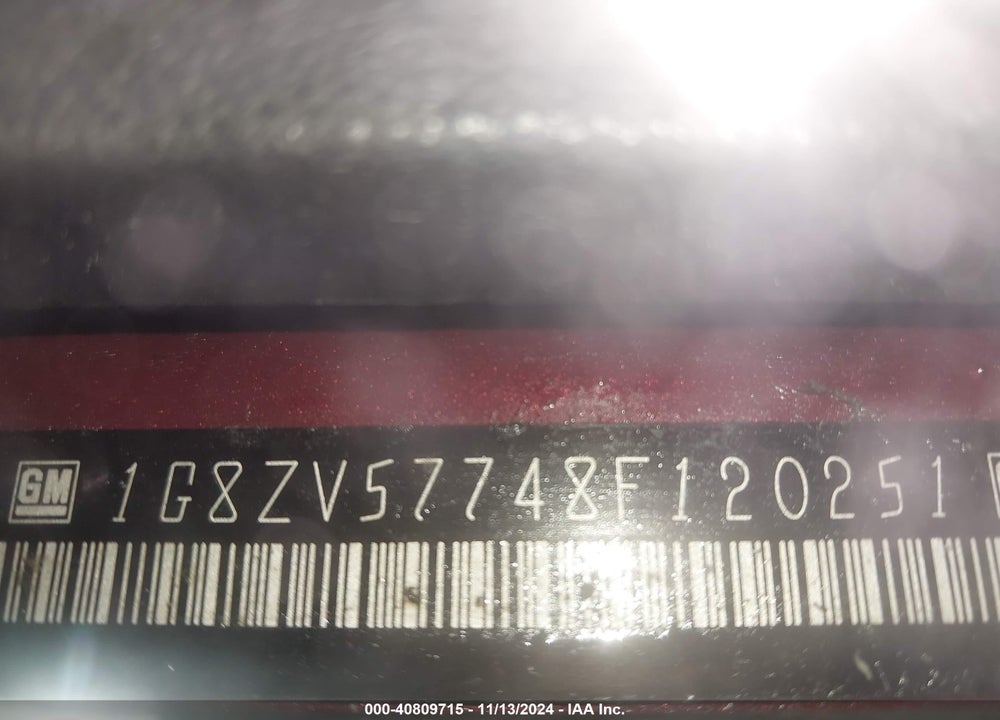 2008 SATURN AURA XR VIN: 1G8ZV57748F120251