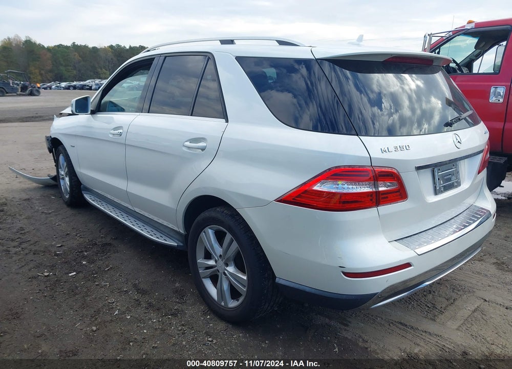 2012 MERCEDES-BENZ ML 350 4MATIC VIN: 4JGDA5HB1CA032290