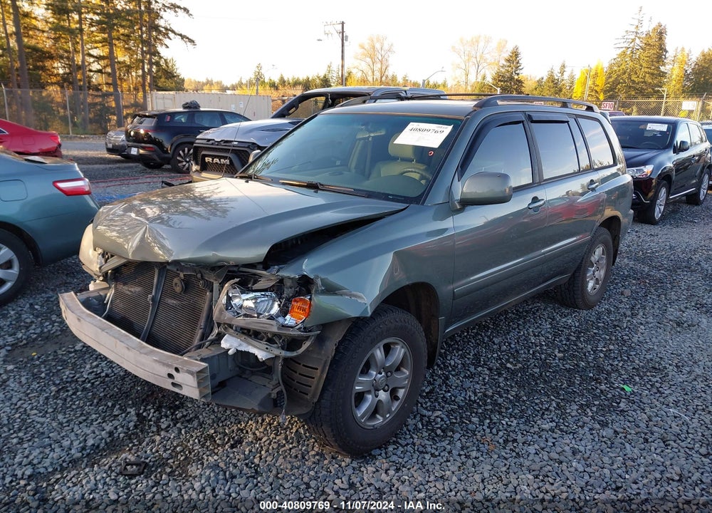 2007 TOYOTA HIGHLANDER V6 VIN: JTEEP21A570231647