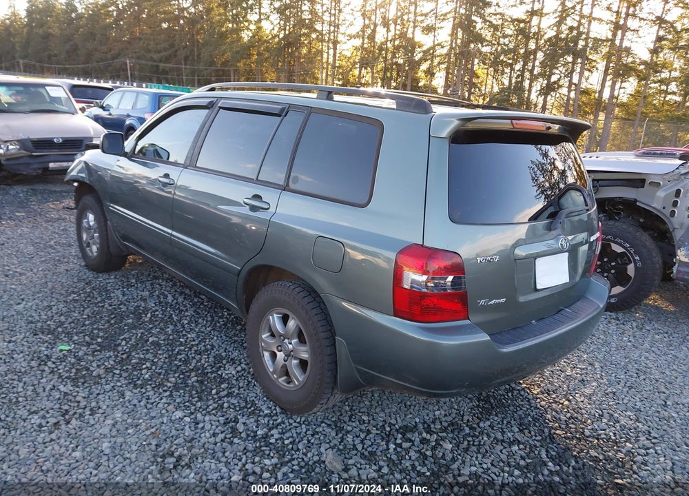 2007 TOYOTA HIGHLANDER V6 VIN: JTEEP21A570231647