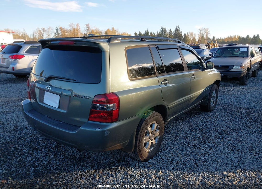 2007 TOYOTA HIGHLANDER V6 VIN: JTEEP21A570231647