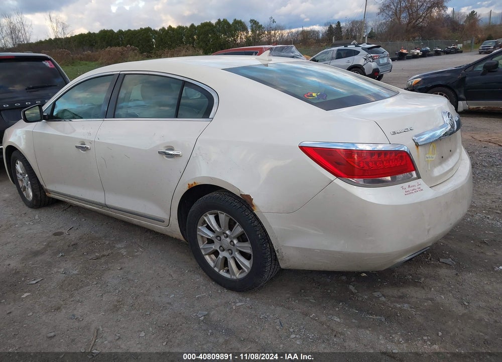 2012 BUICK LACROSSE CONVENIENCE GROUP VIN: 1G4GB5E31CF130603