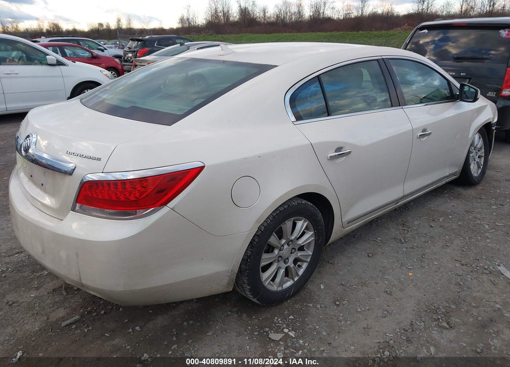 2012 BUICK LACROSSE CONVENIENCE GROUP VIN: 1G4GB5E31CF130603