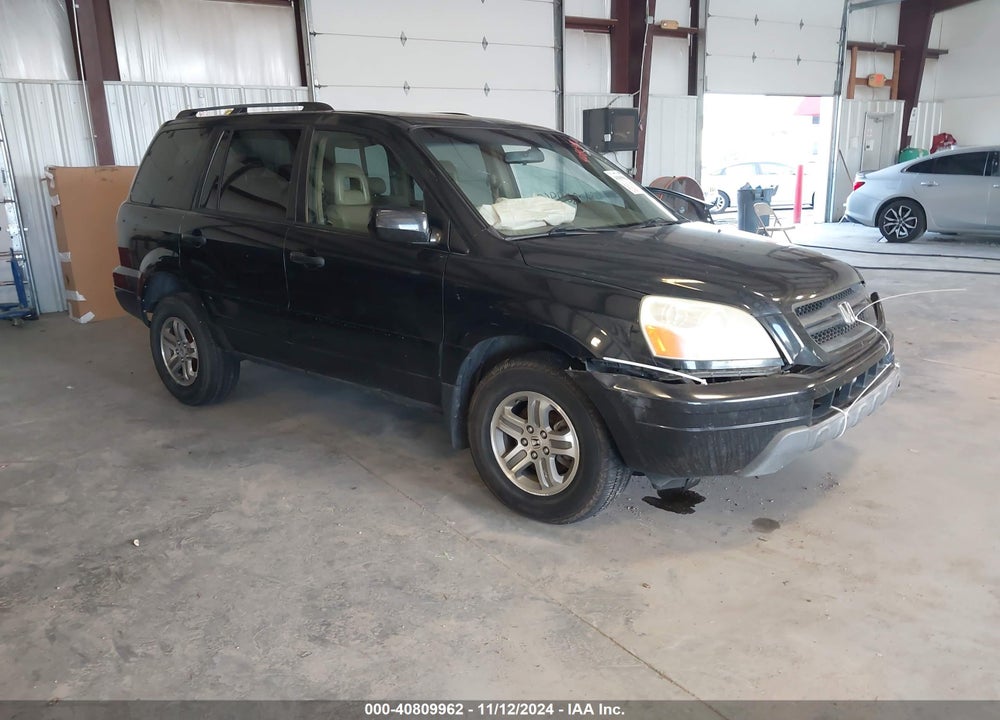 2005 HONDA PILOT EX-L VIN: 5FNYF18625B040394
