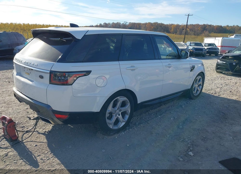 2018 LAND ROVER RANGE ROVER SPORT HSE VIN: SALWR2RV6JA699374