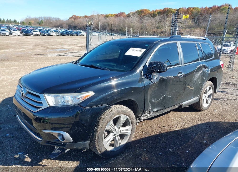 2013 TOYOTA HIGHLANDER LIMITED V6 VIN: 5TDDK3EHXDS255334