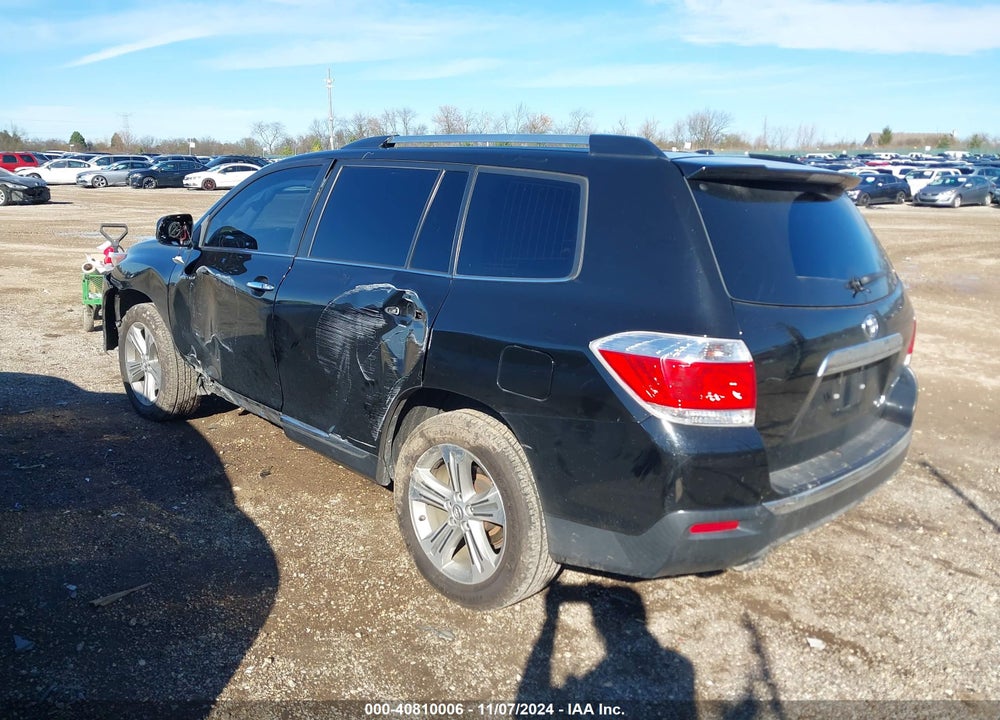 2013 TOYOTA HIGHLANDER LIMITED V6 VIN: 5TDDK3EHXDS255334
