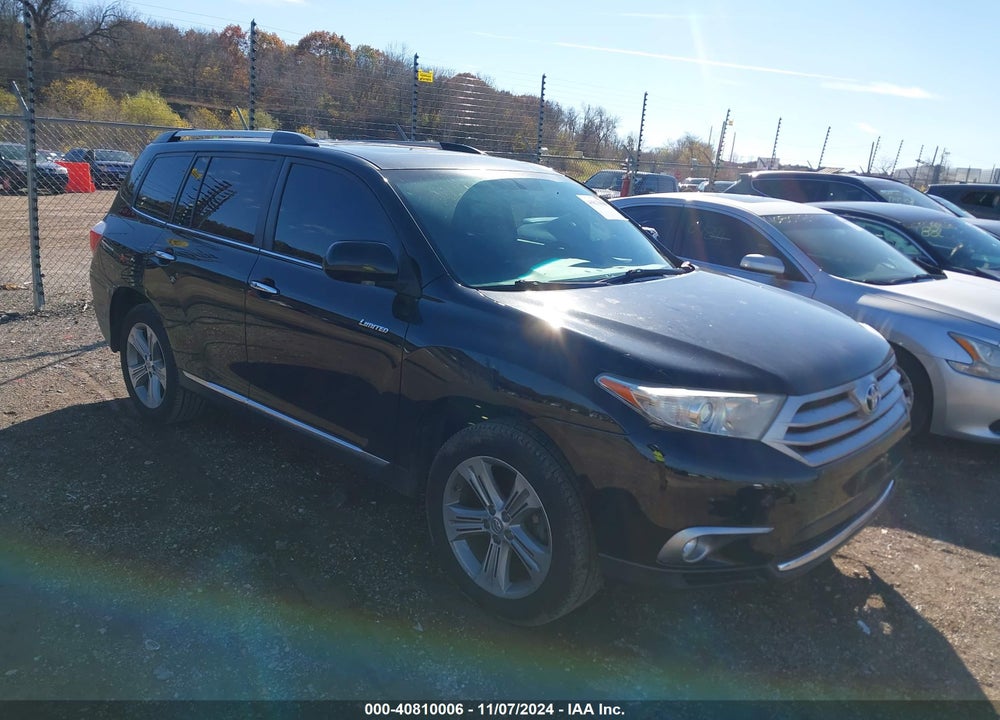 2013 TOYOTA HIGHLANDER LIMITED V6 VIN: 5TDDK3EHXDS255334
