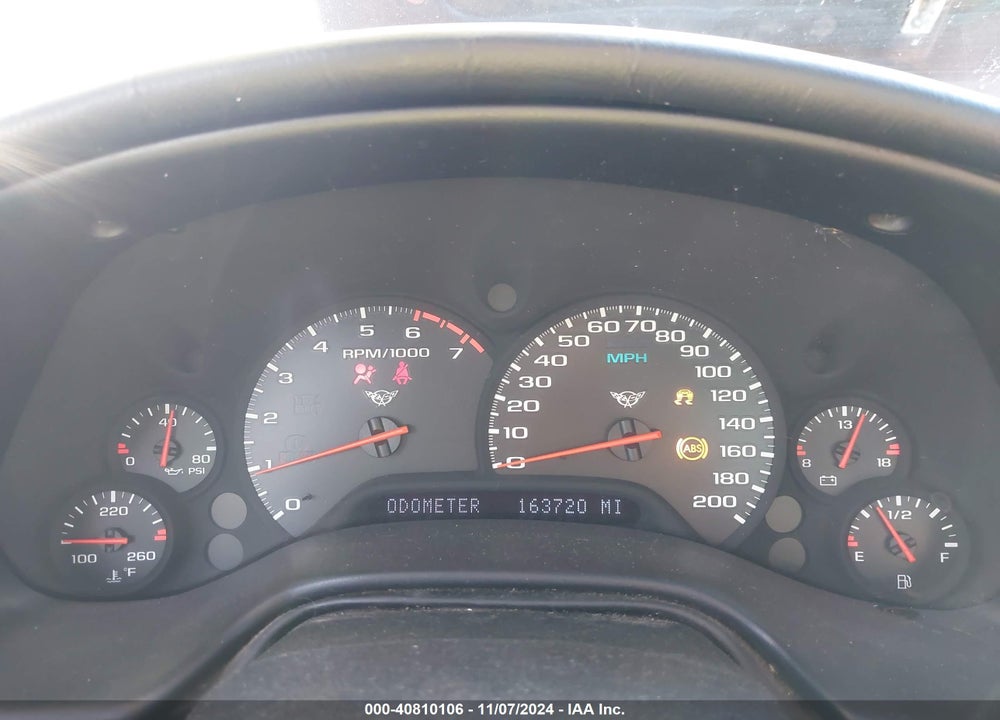 1998 CHEVROLET CORVETTE VIN: 1G1YY22G1W5116474