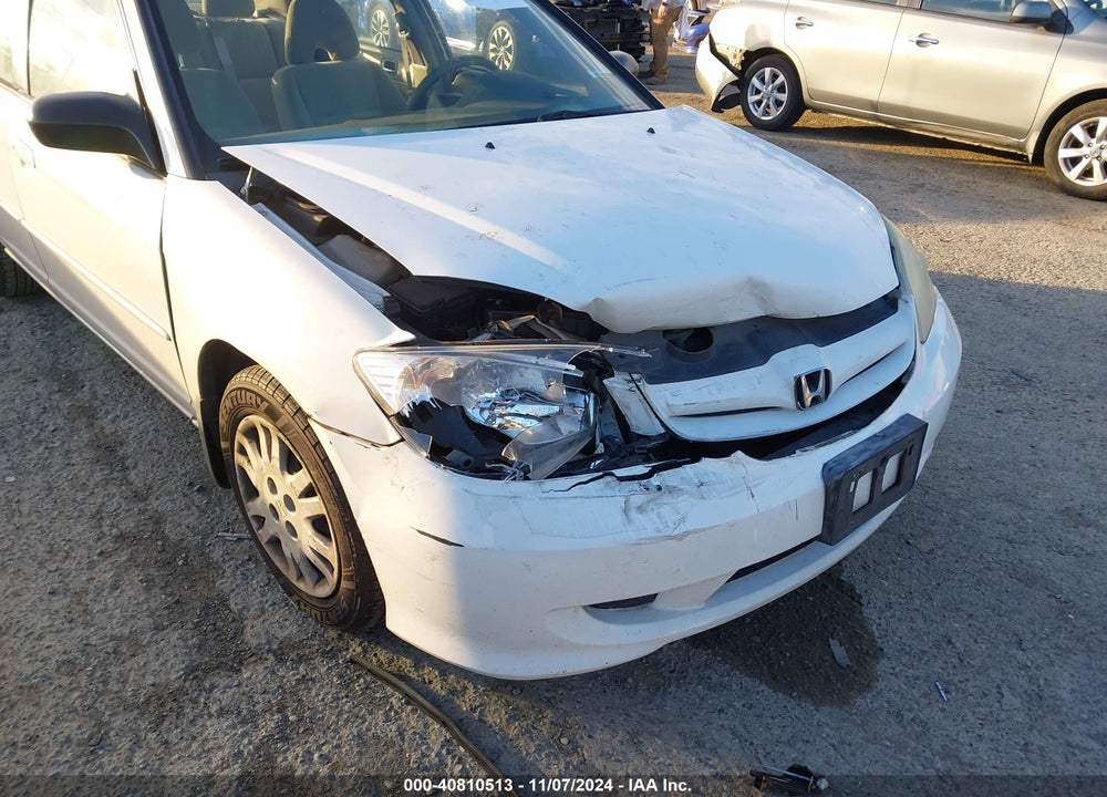 2005 HONDA CIVIC LX VIN: 2HGES16505H609750