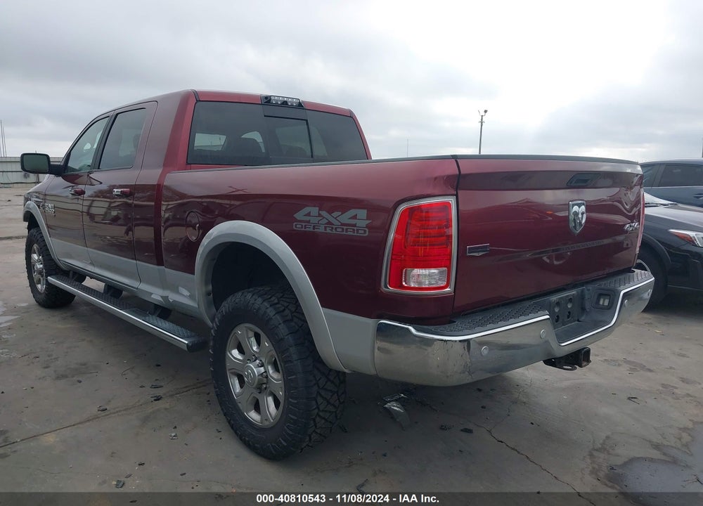 2018 RAM 2500 LAIE MEGA CAB 4X4 6'4 BOX VIN: 3C6UR5NL4JG170468