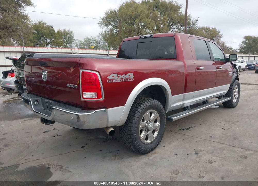 2018 RAM 2500 LAIE MEGA CAB 4X4 6'4 BOX VIN: 3C6UR5NL4JG170468