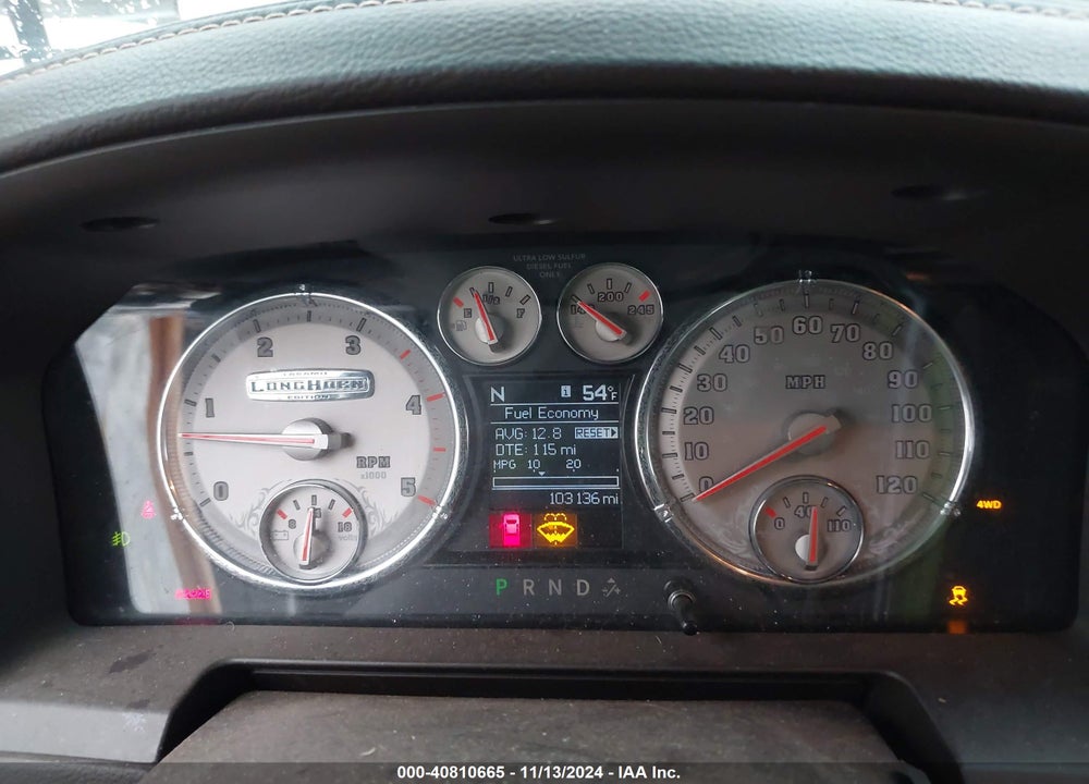 2012 RAM 3500 LAIE LONGHORN VIN: 3C63D3NL6CG189900