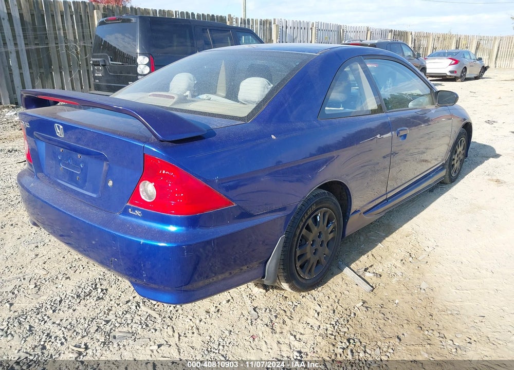 2005 HONDA CIVIC LX VIN: 1HGEM22595L016414