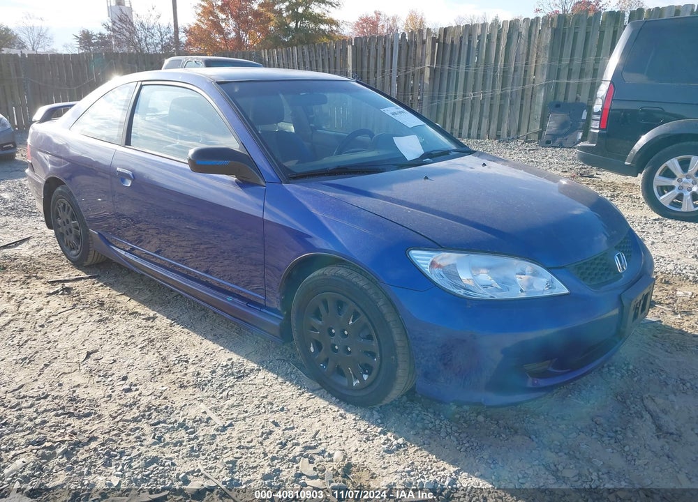 2005 HONDA CIVIC LX VIN: 1HGEM22595L016414