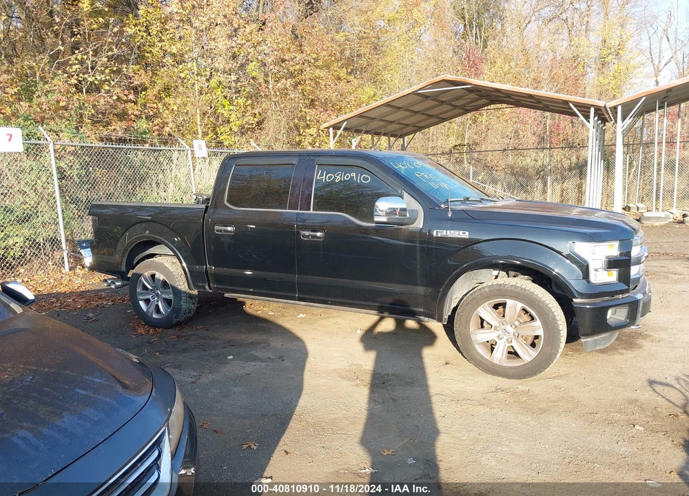 2016 FORD F-150 PLATINUM VIN: 1FTEW1EF2GFC45803