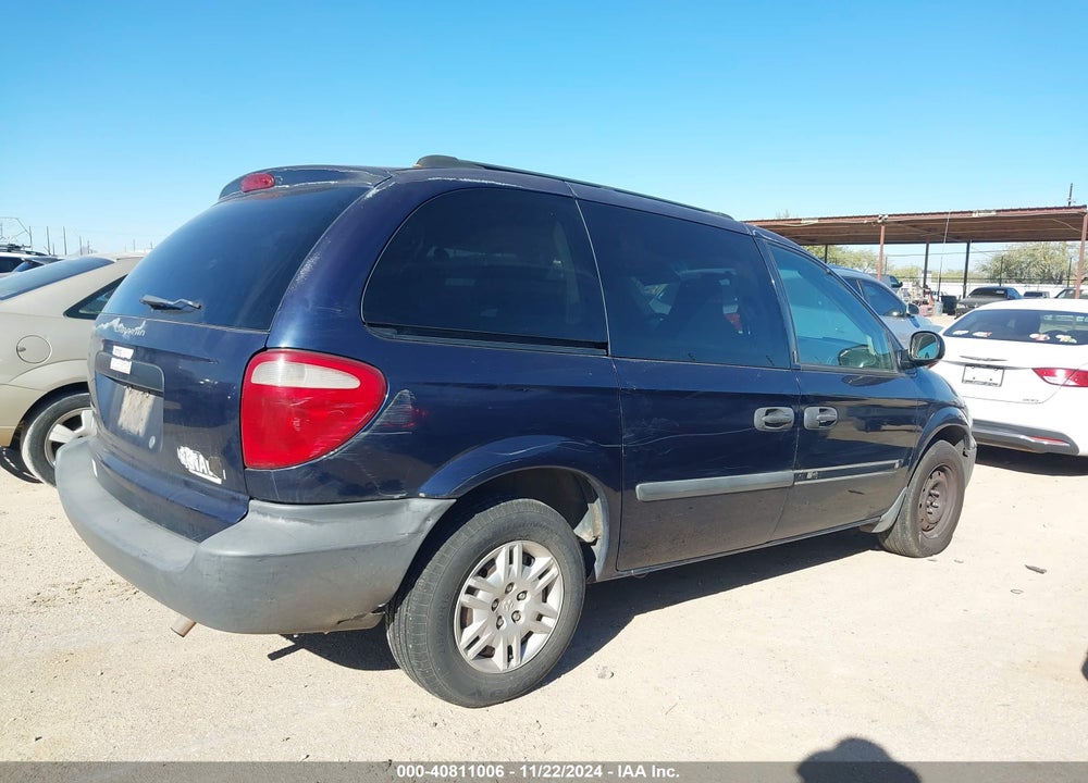 2005 DODGE CARAVAN SE VIN: 1D4GP25R35B185303