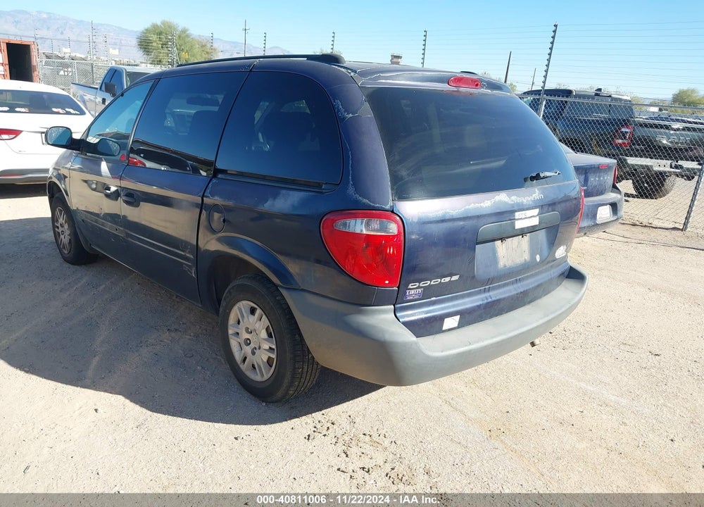 2005 DODGE CARAVAN SE VIN: 1D4GP25R35B185303