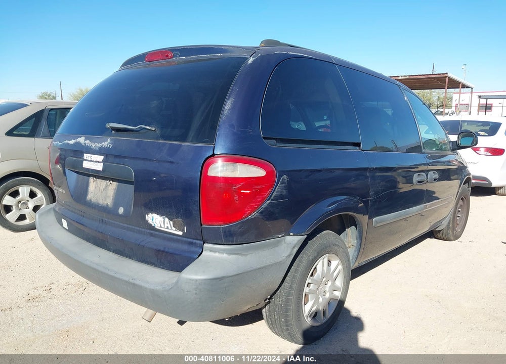 2005 DODGE CARAVAN SE VIN: 1D4GP25R35B185303