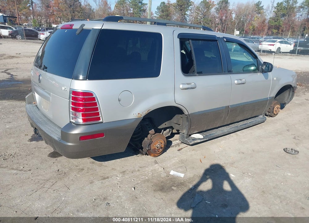 2004 MERCURY MOUNTAINEER CONVENIENCE/LUXURY VIN: 4M2ZU86K94ZJ50221
