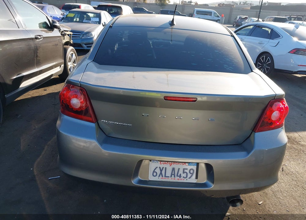 2013 DODGE AVENGER SE VIN: 1C3CDZAB0DN540824