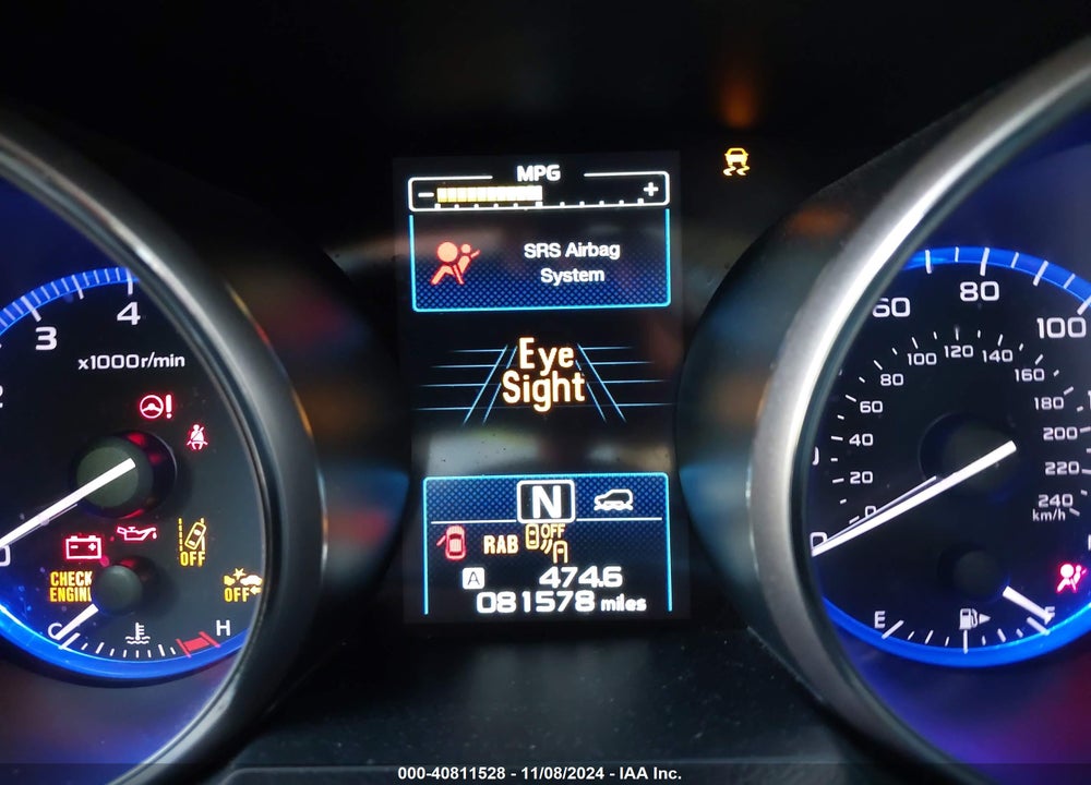 2019 SUBARU OUTBACK 2.5I LIMITED VIN: 4S4BSANC7K3237450