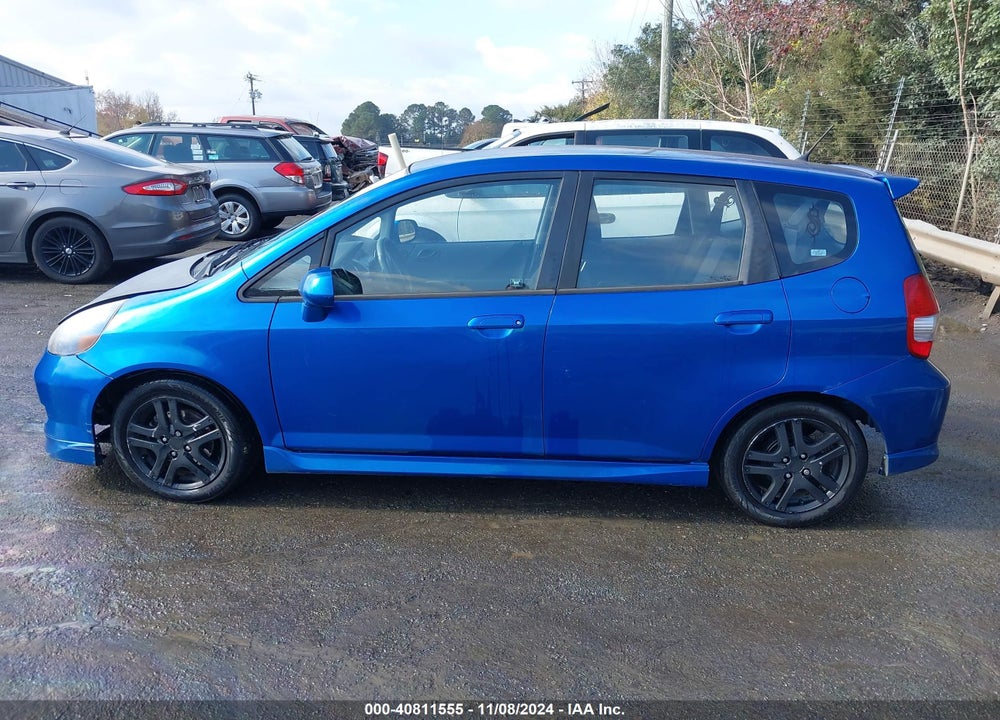 2007 HONDA FIT SPORT VIN: JHMGD386X7S053900