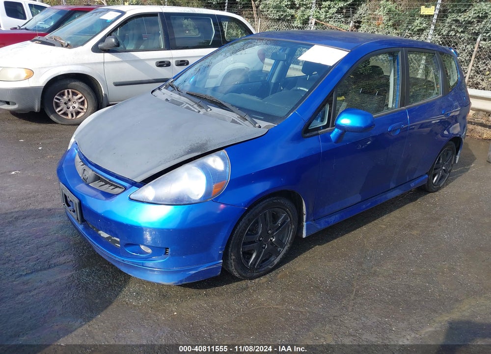 2007 HONDA FIT SPORT VIN: JHMGD386X7S053900