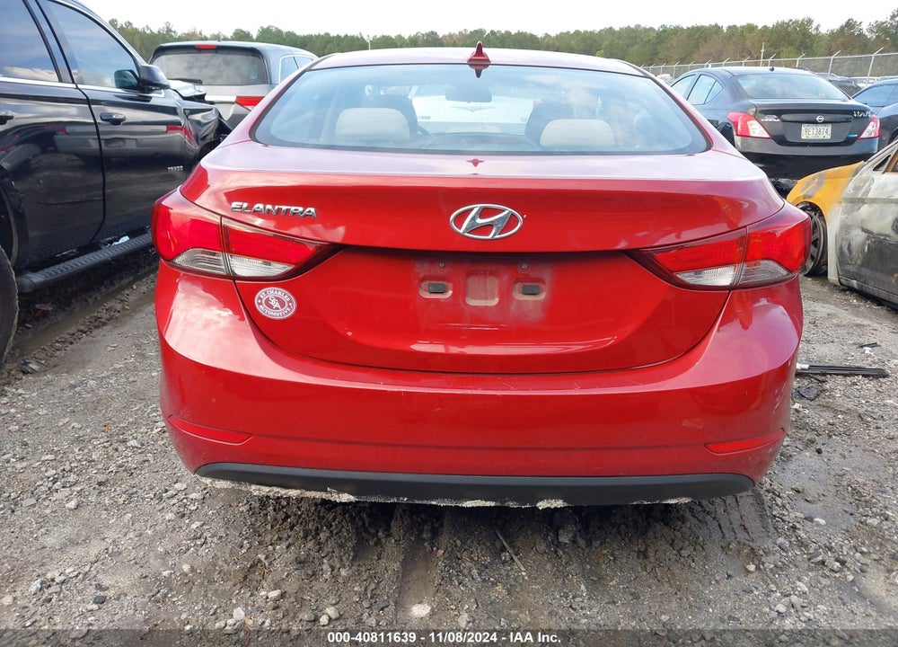 2016 HYUNDAI ELANTRA SE VIN: KMHDH4AE0GU651963