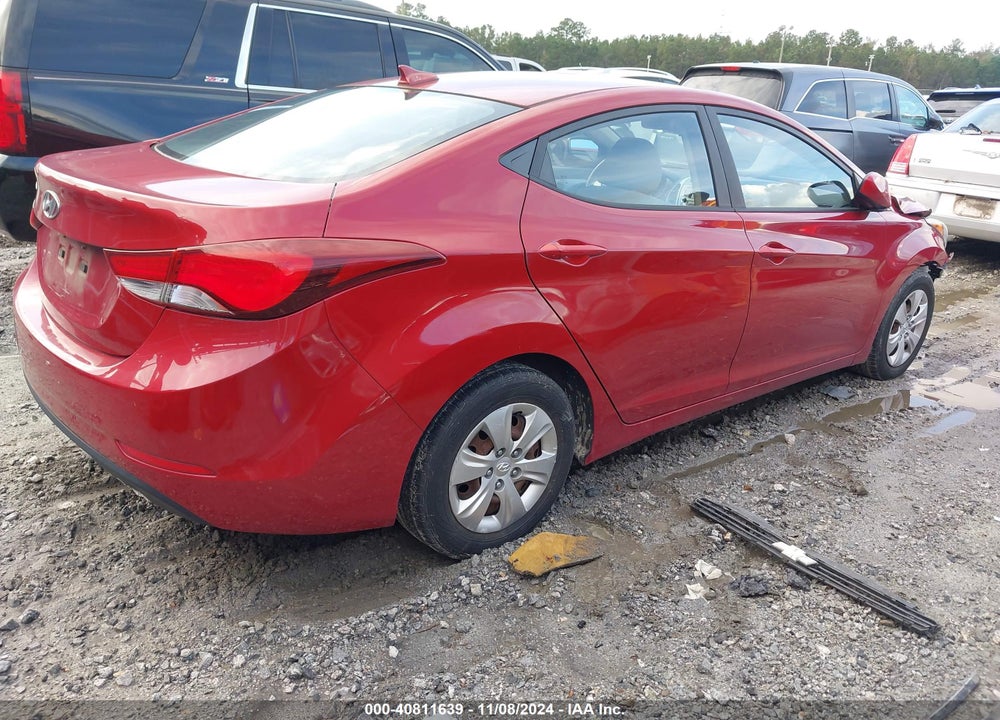 2016 HYUNDAI ELANTRA SE VIN: KMHDH4AE0GU651963