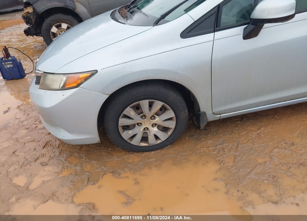 2012 HONDA CIVIC LX VIN: 19XFB2F59CE050927