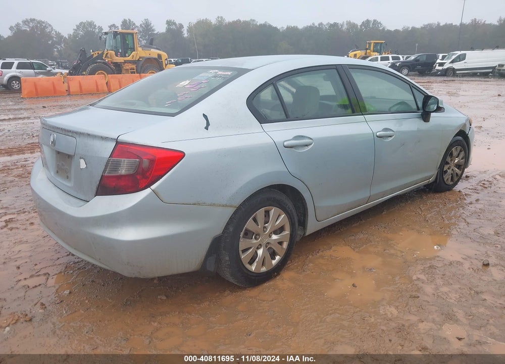 2012 HONDA CIVIC LX VIN: 19XFB2F59CE050927